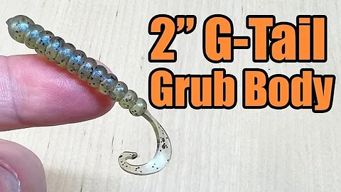 G-Tail Grub Body - 2" Mini Worm Fishing Bait For Walleye & Crappie