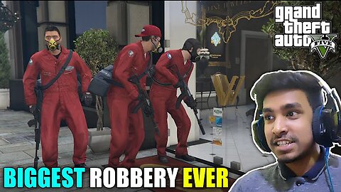 ROBBERY IN CITY'S BIGGEST JEWELLERY SHOP | GTA V GAMEPLAY #7