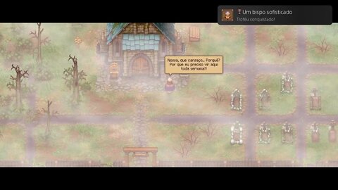 Conheceu o bispo - O lema dele: orar, pregar e ter cara de quem ganhou na loteria - Graveyard Keeper