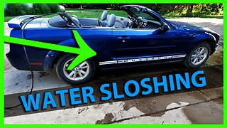 Water Sloshing In Ford Mustang Convertible Body Panel Fix