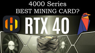 4000 Series - Best Mining Card? Nvidia 4000 vs 3000