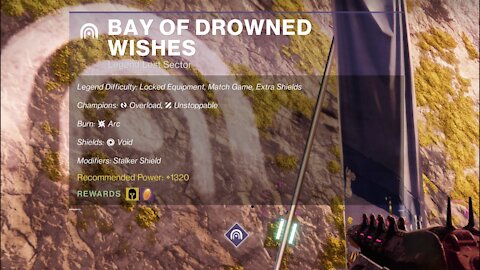 Destiny 2, Legend Lost Sector, Bay of Drowned Wishes on the Dreaming City 11-20-21