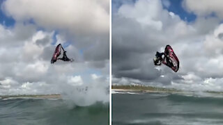 Backflip on a jet ski!