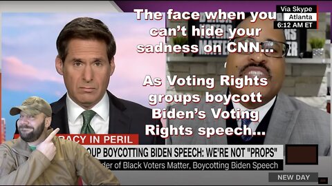 Voting Rights groups boycotted Biden's speech on Voting Rights... CNN doesn't know what to do...