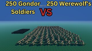 250 Gondor Soldiers Versus 250 Werewolf's || Ultimate Epic Battle Simulator