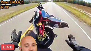 🔴LIVE: Reviewing BRUTAL Motorcycle Crashes / Riding S.M.A.R.T. 72