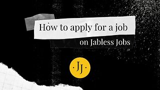 How to apply for a job on Jabless Jobs