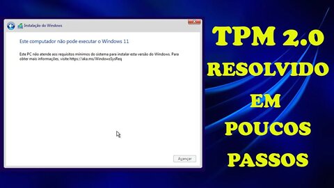 Este computador não pode executar Windows 11 RESOLVIDO