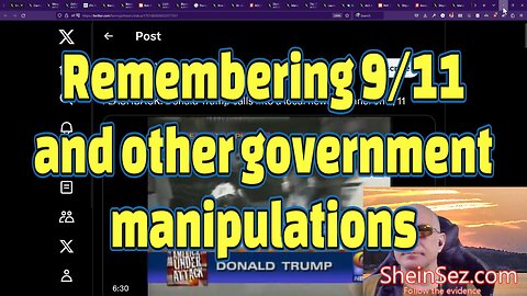 Remembering 9/11 and other US government manipulations of the public-SheinSez 289