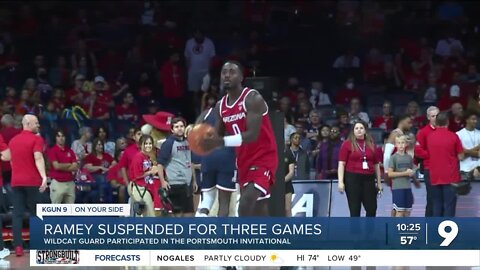 Courtney Ramey suspended for the first three games