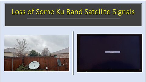 FTA Troubleshooting. Loss of some Ku dish signals