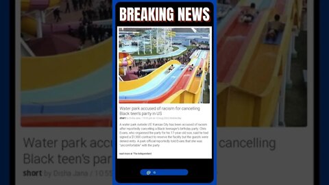 Live News: Water park accused of racism for cancelling Black teen's party in US #shorts #news
