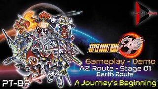 Super Robot Wars 30 (Demo) - Earth Stage 01 (Az Route): A Journey's Beginning [PT-BR][Gameplay]