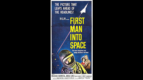 First Man Into Space 1959 Bill Edwards, Marla Landi Sci Fi Movie colourized