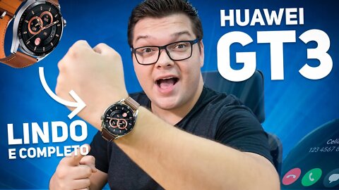 Huawei Watch GT3 46mm | O SMARTWATCH MAIS COMPLETO E ELEGANTE HOJE!