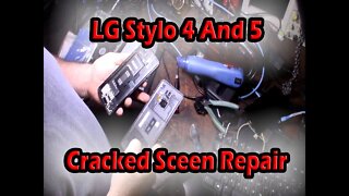 LG Stylo 4 and 5 cracked screen screen digitizer replacement repair