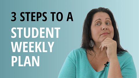 3 Steps To Create A Simple Student Weekly Plan (For Architecture Students)