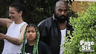 Kanye West and 'wife' Bianca Censori take his daughter North to church