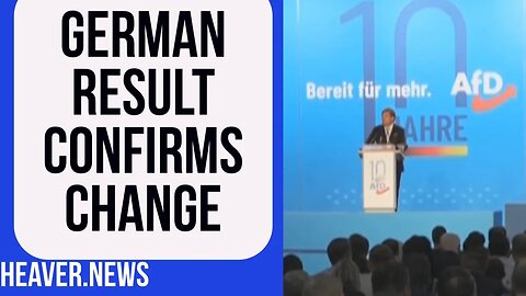 German Election Result CONFIRMS Change