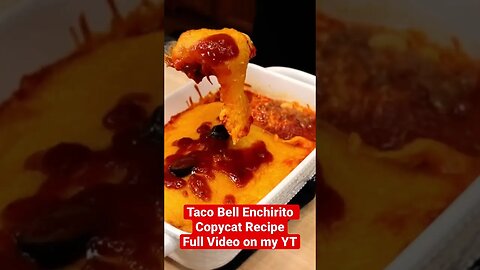 TACO BELL 🌮 🔔 Enchirito Copycat #CheesePull #TacoBell #TacoBellEnchirito #Shorts