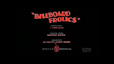 1935, 11-16, Merrie Melodies, Billboard frolics