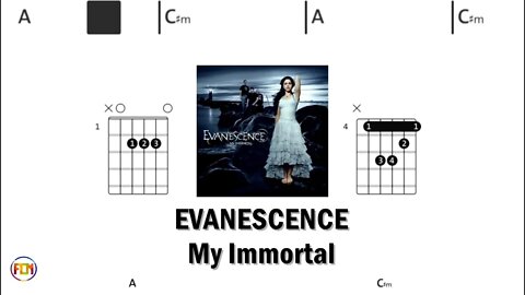 EVANESCENCE My Immortal - (Chords & Lyrics like a Karaoke) HD