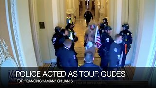 POLICE ACTED AS TOUR GUIDES FOR "QANON SHAMAN" ON JAN 6