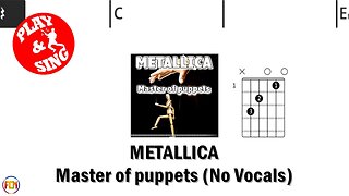 METALLICA Master of puppets FCN GUITAR CHORDS & LYRICS NO VOCALS