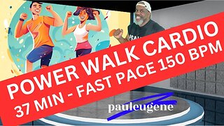 Fun Energizing Power Walk Cardio: Low Impact 150 BPM Workout | 37 Minutes