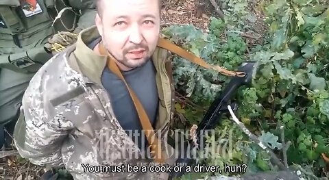 Captured Ukrainian soldier surprisingly isn’t a cook or driver.