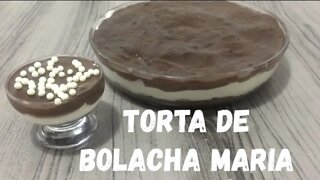 Torta de Bolacha Maria - Uma Sobremesa Deliciosa e Fácil para você fazer, não deixe de experimentar