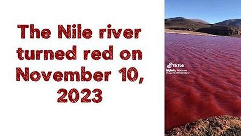 The Nile river turned red on November 10, 2023