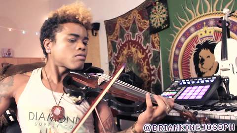 Electric violin hip-hop remix of "Hello" by Adele