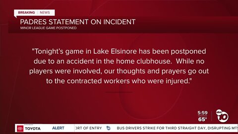 2 workers injured in gas leak at Padres' Single-A affiliate stadium in Lake Elsinore