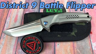 District 9 Knives Battle Flipper/ includes disassembly/ my favorite District 9 model ever !