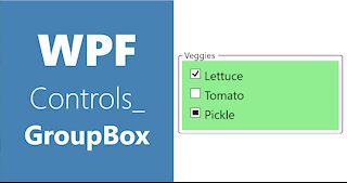 WPF Controls | 6.GroupBox | HD