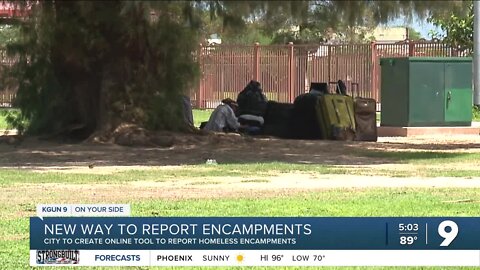 Tucson creates online tool to report homeless encampments