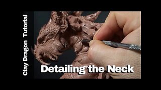 Dragon Sculpting Tutorial | Detailing the Neck