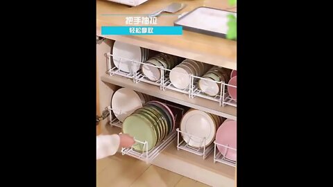 kitchen dish drainer rack | dish drying rack over sink | Adjustable Dish Drying Rack #short2