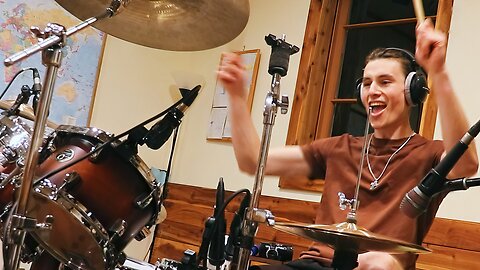 Recording Drums for Keep Running 🥁