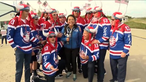 Team USA's unofficial official cheerleaders at the Ryder Cup