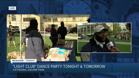 Dance party at Cathedral Square