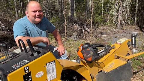 Big Stump Grinding On The Homestead