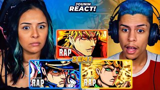 3 EM 1 | OKABE - Dio, Jotaro e Giorno Giovanna (Jojo’s Bizarre Adventure) | [React Rap Nerd] 🔥