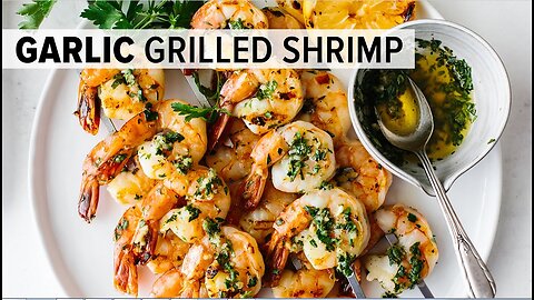 BEST GRILLED SHRIMP RECIPE | garlic grilled shrimp skewers - easy!