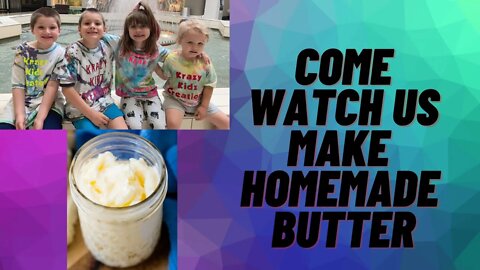 Krazy Kidz Make Home Made Butter! | Krazy Kidz Creations