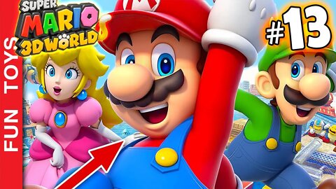 Super Mario 3d World #13 - Mais uma fase de SPEEDRUN muito engraçada! Cada estrela em 10 SEGUNDOS! 🙀