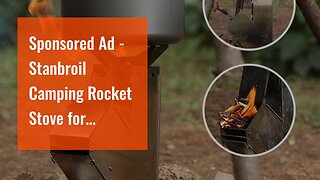 Sponsored Ad - Stanbroil Camping Rocket Stove for Outdoor Cooking, Portable Wood Burning Stove...