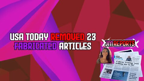 USA Today has removed 23 articles due to fabricated stories
