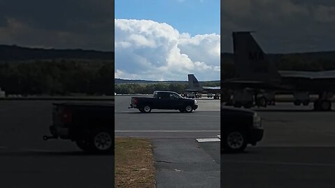 F15s taxing to take off from Barnes.